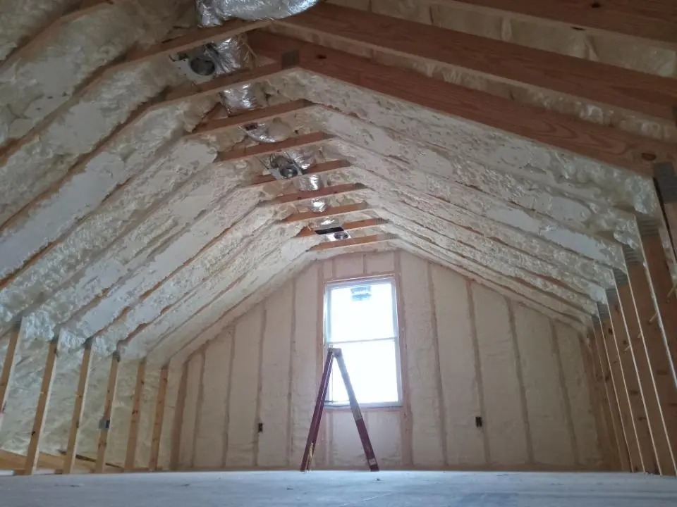 Spray foam roofing application for Crawl Space Insulation project in Lakeside